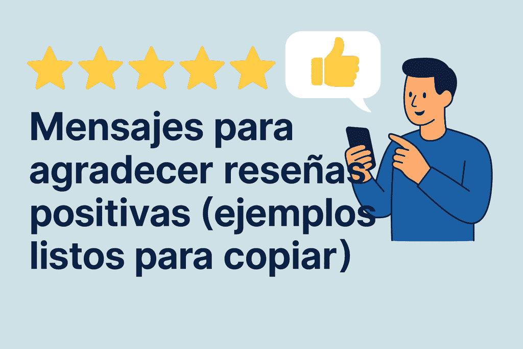 Mensajes para agradecer reseñas positivas