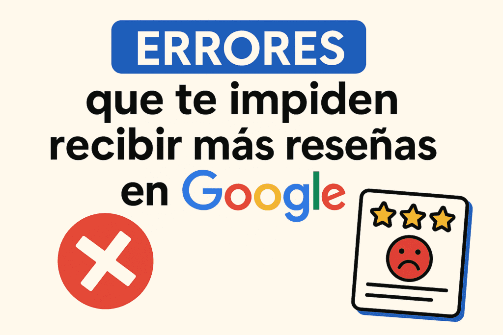 Errores que te impiden recibir más reseñas en Google