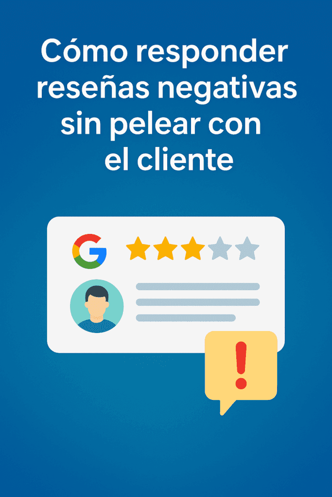Cómo responder reseñas negativas sin pelear con el cliente